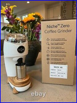 Niche Zero Single Dose Coffee Grinder White US Version Used 5 times