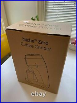 Niche Zero in White Coffee Espresso Conical Burr Grinder US Model Pure 120V
