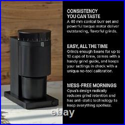 OPUS CONICAL BURR COFFEE GRINDER Electric Espresso 41 SETTINGS Drip French Press