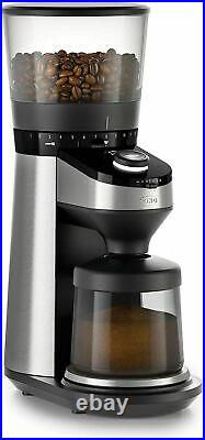 OXO BREW Conical Burr Coffee Grinder with Integrated Scale, Silver, Burr Grinder