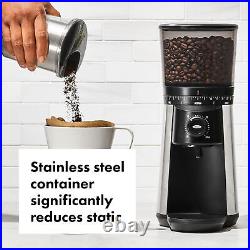 OXO Brew Conical Burr Coffee Grinder, Silver