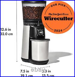 OXO Brew Conical Burr Coffee Grinder, Silver