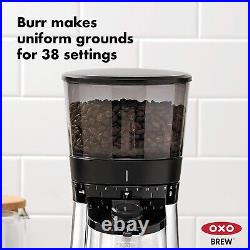 OXO Brew Conical Burr Coffee Grinder With Integrated Scale Black Model # 8710200