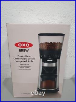 OXO Brew Conical Burr Coffee Grinder with Integrated Scale New OXO Brew Conical Burr Coffee Grinder with Integrated Scale New