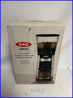 OXO Brew Conical Burr Coffee Grinder with Scale 8710200 OPEN BOX