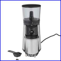 OXO Coffee Grinder Conical Burr Stainless Steel with Adjustable Settings 16 Oz