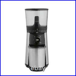 OXO Coffee Grinder Conical Burr Stainless Steel with Adjustable Settings 16 Oz