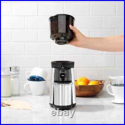 OXO Coffee Grinder Conical Burr Stainless Steel with Adjustable Settings 16 Oz