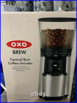 OXO Conical Burr Coffee Grinder 16oz Stainless Steel