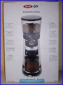 OXO on Barista Brain, Conical Burr Coffee Grinder with Scale 8710200 Brand New