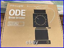 Ode Fellow Brew Grinder Gen 1 (Black) Fellow Coffee-Precise, powerful, quieter