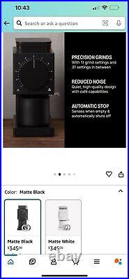 Ode Fellow Brew Grinder Gen 1 (Black) Fellow Coffee-Precise, powerful, quieter