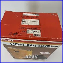 Open Box NEW Krups 223 Coffina Super Coffee Grinder GRINDMASTER Germany White