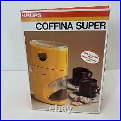 Open Box NEW Krups 223 Coffina Super Coffee Grinder GRINDMASTER Germany White