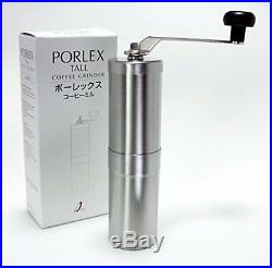 PORLEX Ceramic Coffee Mill Tall Hand Grinder Free Shipping withTracking# New Japan