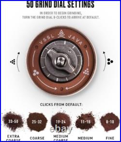 Portable Java G25 Coffee Grinder with Adjustable Settings 25g Capacity, Bronze Portable Java G25 Coffee Grinder with Adjustable Settings 25g Capacity, Bronze