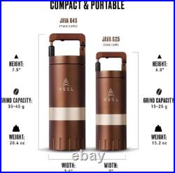 Portable Java G25 Coffee Grinder with Adjustable Settings 25g Capacity, Bronze Portable Java G25 Coffee Grinder with Adjustable Settings 25g Capacity, Bronze