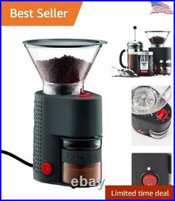 Precision Adjustable Burr Coffee Grinder Premium Black Versatile Bistro