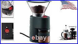 Precision Adjustable Burr Coffee Grinder Premium Black Versatile Bistro