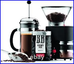 Precision Adjustable Burr Coffee Grinder Premium Black Versatile Bistro