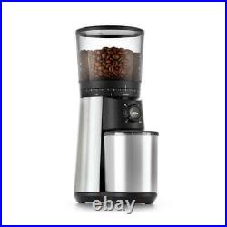 Premium 16 oz. Stainless Steel Conical Coffee Grinder Adjustable Grind Settings