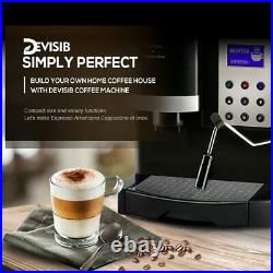 Professional All-in-One Espresso Coffee Machine Americano Maker Bean New Grinder
