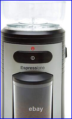 Professional Conical Burr Coffee Grinder 8.5-Oz. Black/Silver