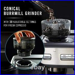 Professional Espresso Machine with Burr Coffee Grinder Cafe Calphalon Temp iQ