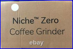 Pure White Niche Zero US Coffee Grinder (White, Brand New, Grinder In Hand)