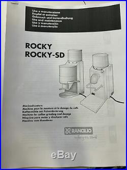 Rancilio Rocky 50mm Flat Steel Burr Stepped Grind Adjust Doser Grinder USED