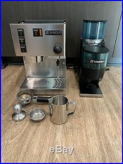 Rancilio SILVIA Espresso Coffee Machine with Frother Wand, Rocky Burr Grinder