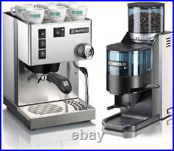 Rancilio Silvia Espresso Machine and Rocky SS Coffee Grinder with Doser Set