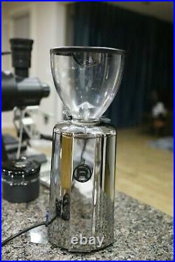 Rocket Fausto Italian Espresso Coffee Grinder 65MM Burrs Digital Timer Chrome