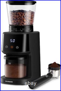 SHARDOR Coffee Grinder with Precision Electronic Timer, Conical Burr Electric 31
