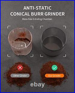 SHARDOR Conical Burr Coffee Grinder 2.0 Electric Adjustable Burr Mill with 35