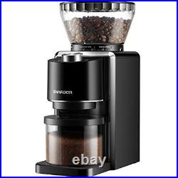 SHARDOR Conical Burr Coffee Grinder Electric Adjustable Burr Mill with 35 Pre