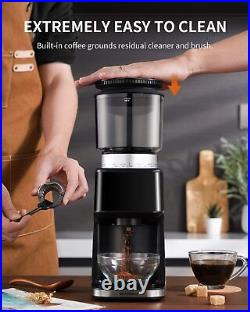 SHARDOR Conical Burr Coffee Grinder Electric for Espresso with Precision Elec