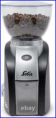 SOLIS Scala Compact Conical-Burr Coffee Grinder, Black