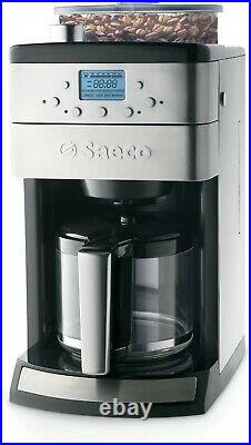 Saeco 12-Cup Automatic Drip Coffee Maker with Burr Grinder