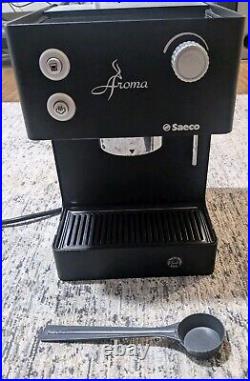 Saeco Aroma Espresso Machine Black Metal Sin-015xn + Saeco Burr Coffee Grinder