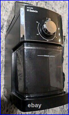 Saeco Aroma Espresso Machine Black Metal Sin-015xn + Saeco Burr Coffee Grinder