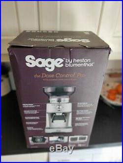 Sage The Dose Control Pro Coffee Burr Grinder Boxed Unused Heston Blumenthal