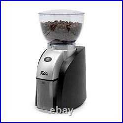 Scala Compact Conical-Burr Coffee Grinder, Black Scala Grinder, Black/Silver