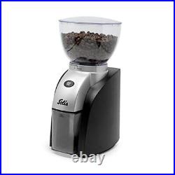 Scala Compact Conical-Burr Coffee Grinder, Black Scala Grinder, Black/Silver