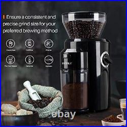 Secura Burr Coffee Grinder Conical Burr Mill Grinder with 18 Grind Settings f