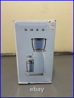 Smeg 50's Retro Style Aesthetic Pastel Blue Coffee Grinder CGF01PBUS