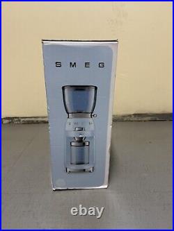 Smeg 50's Retro Style Aesthetic Pastel Blue Coffee Grinder CGF01PBUS