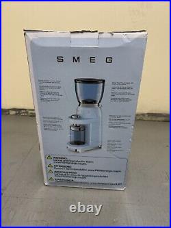 Smeg 50's Retro Style Aesthetic Pastel Blue Coffee Grinder CGF01PBUS