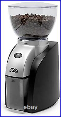 Solis Scala Compact Conical-Burr Coffee Grinder Pour-Over Brew Bundle, Black