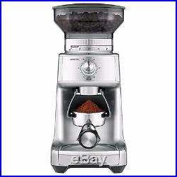 Stainless Steel Conical Burr Coffee Bean Grinder Electronic Timer Dial Selector